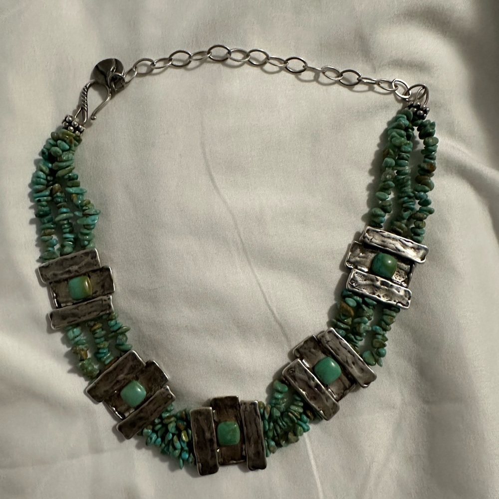 Silver and Turquoise Necklace